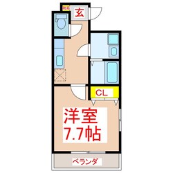 ルシエル鹿大前の物件間取画像